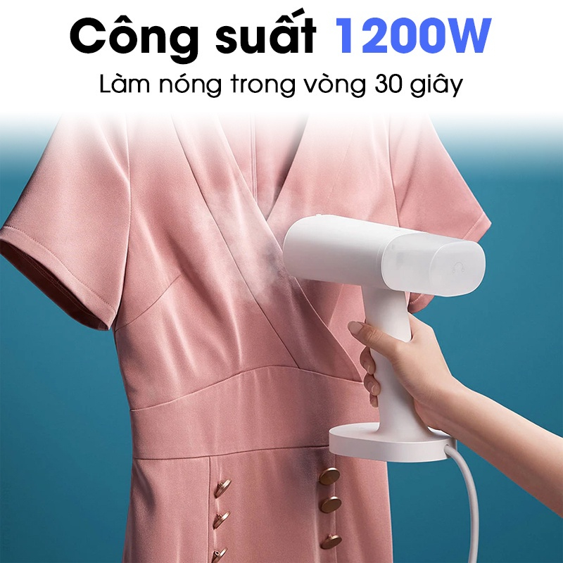 Bàn là hơi nước Xiaomi Mijia Zanjia GT-306LW bàn ủi hơi nước cầm tay nhỏ gọn công suất 1200W là phẳng các loại vải