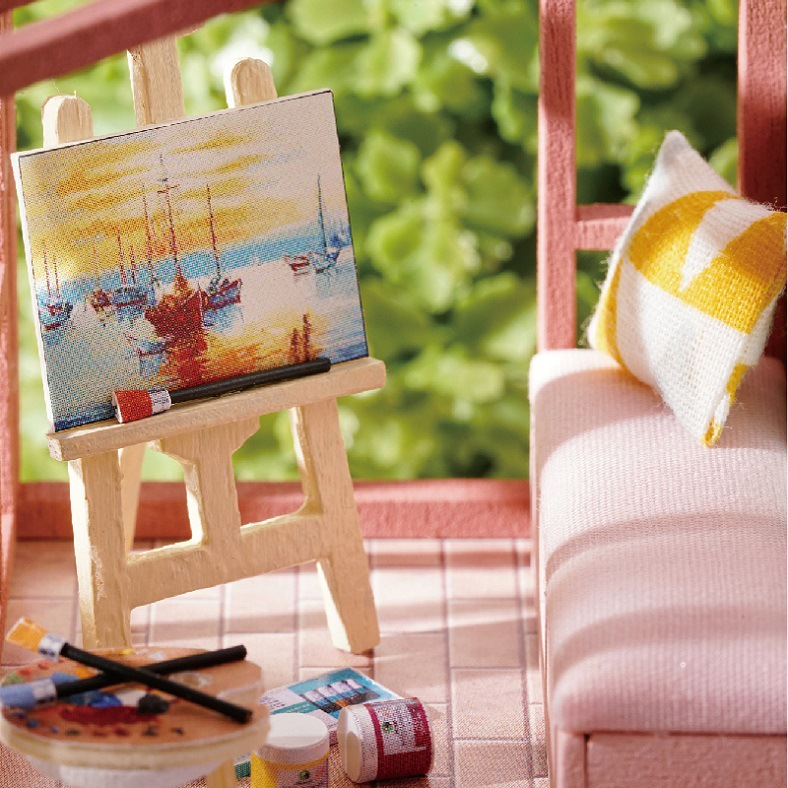 Combo nhà búp bê tự làm mô hình DIY dollhouse QL-003