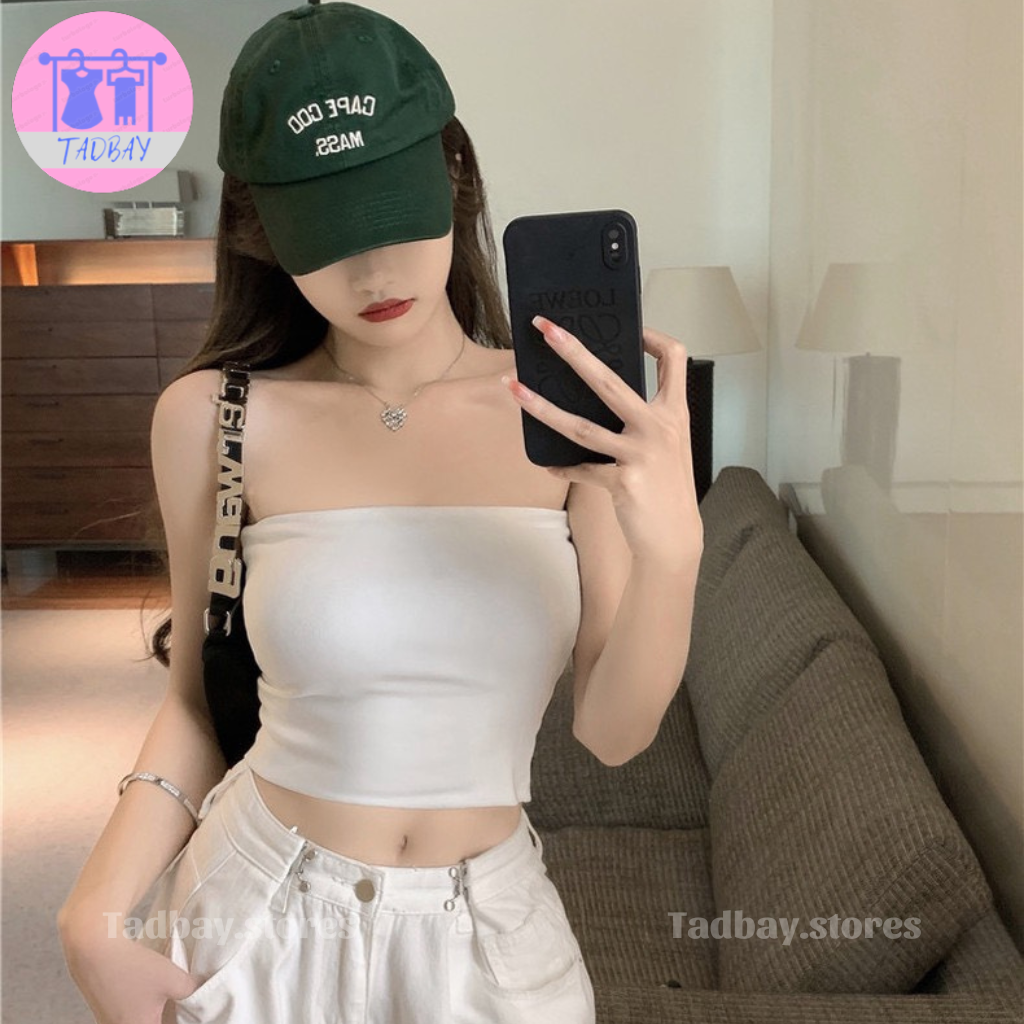 Áo Ống Croptop Nữ Tadbay Kiểu Áo Quây Bra Không Mút TBD05