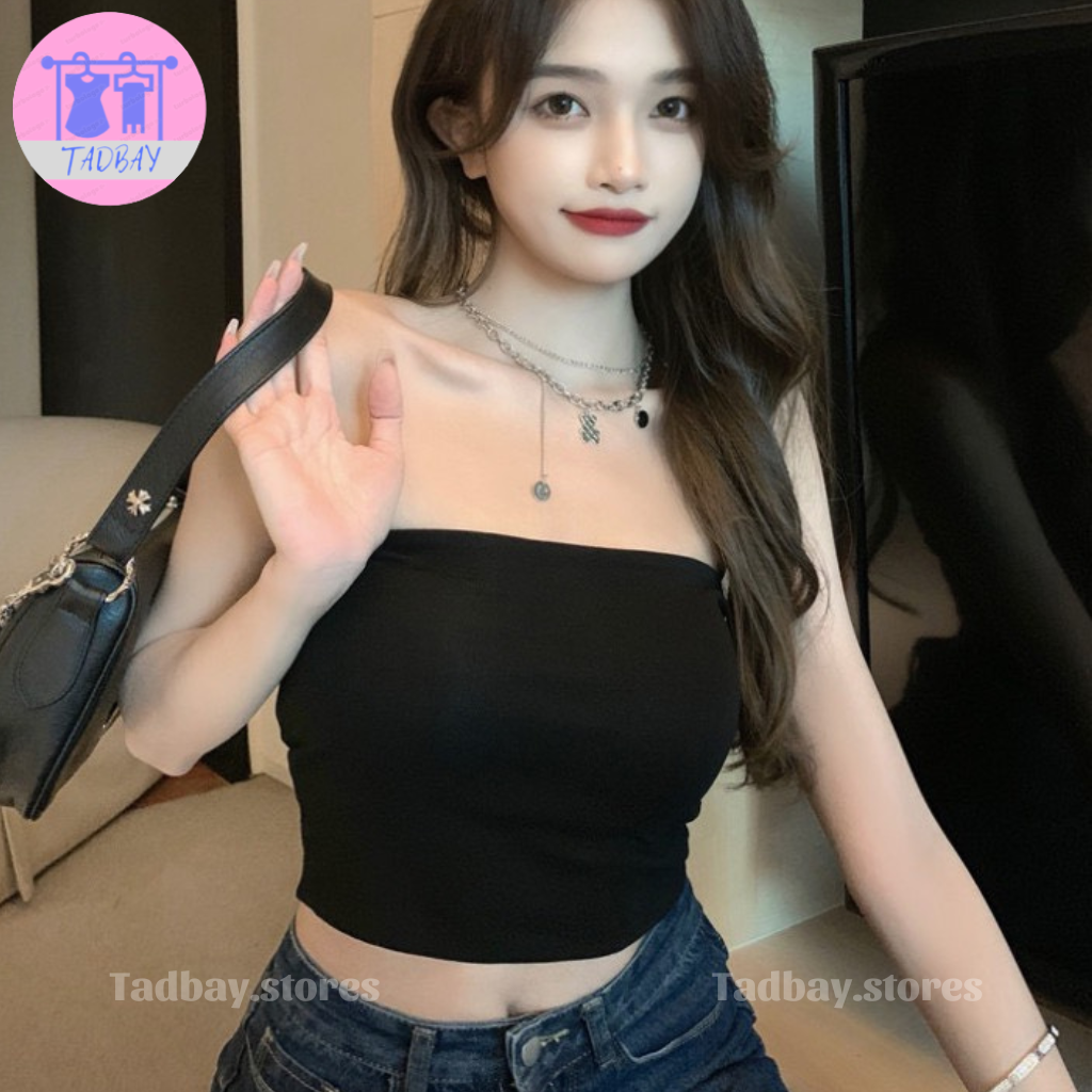 Áo Ống Croptop Nữ Tadbay Kiểu Áo Quây Bra Không Mút TBD05