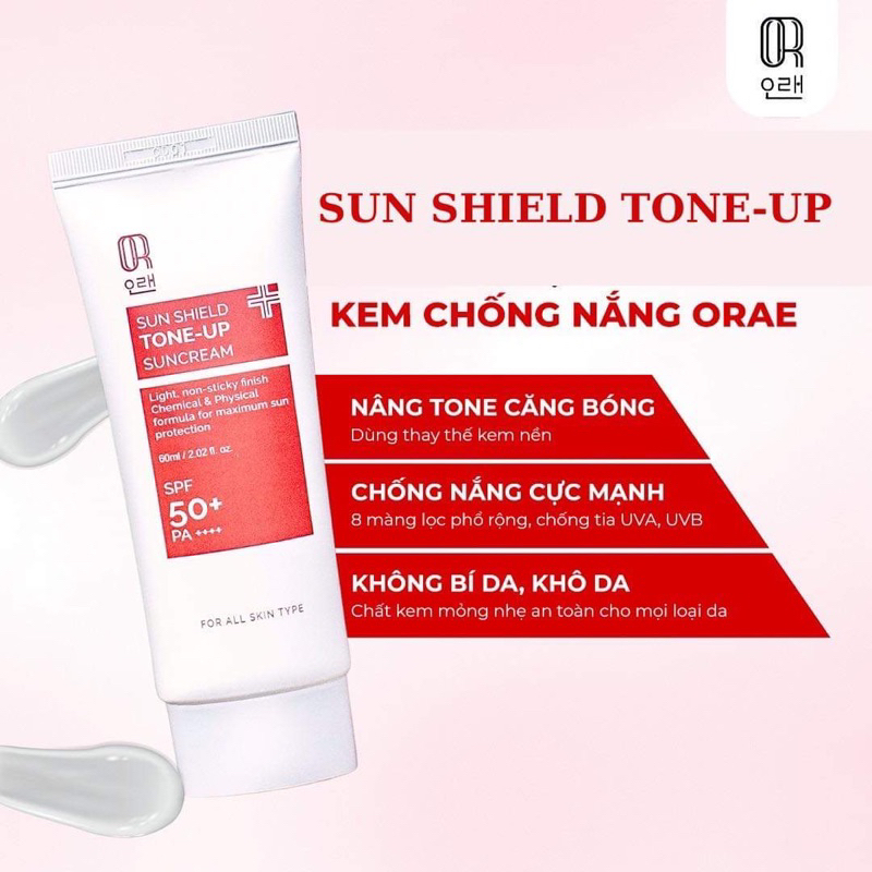 Kem chống nắng SUN SHIELD TONE UP SUNCREAM - 60ml