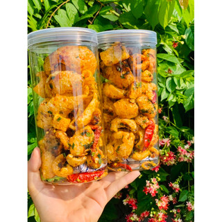Combo 3 món Da heo tỏi ớt+Mắm hành+Quay 190gr. Đồ ăn vặt giòn tan Snack Thức Ăn Food