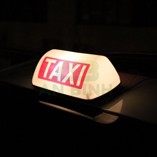Mào Taxi Đế Hút Nam Châm Có Đèn, Mào Chữ Taxi Có Đèn Nhựa ABS Cao Cấp