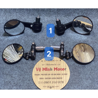 Kính gù cafe racer gắn ghi đông