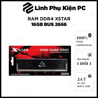 Ram DDR4 XSTAR 16gb bus 2666 tản nhiệt bảo hành chính hãng 36 tháng