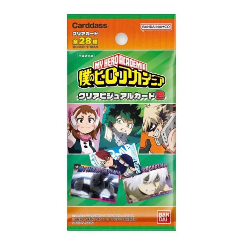 My Hero Academia gói thẻ nhân phẩm Clear Visual Card 2