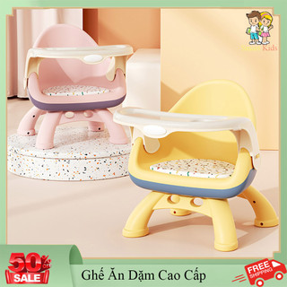 Ghế ăn dặm cao cấp 2 trong 1 tiện ích có thể tháo dời, an toàn chống trơn trượt cho bé khi ngồi.
