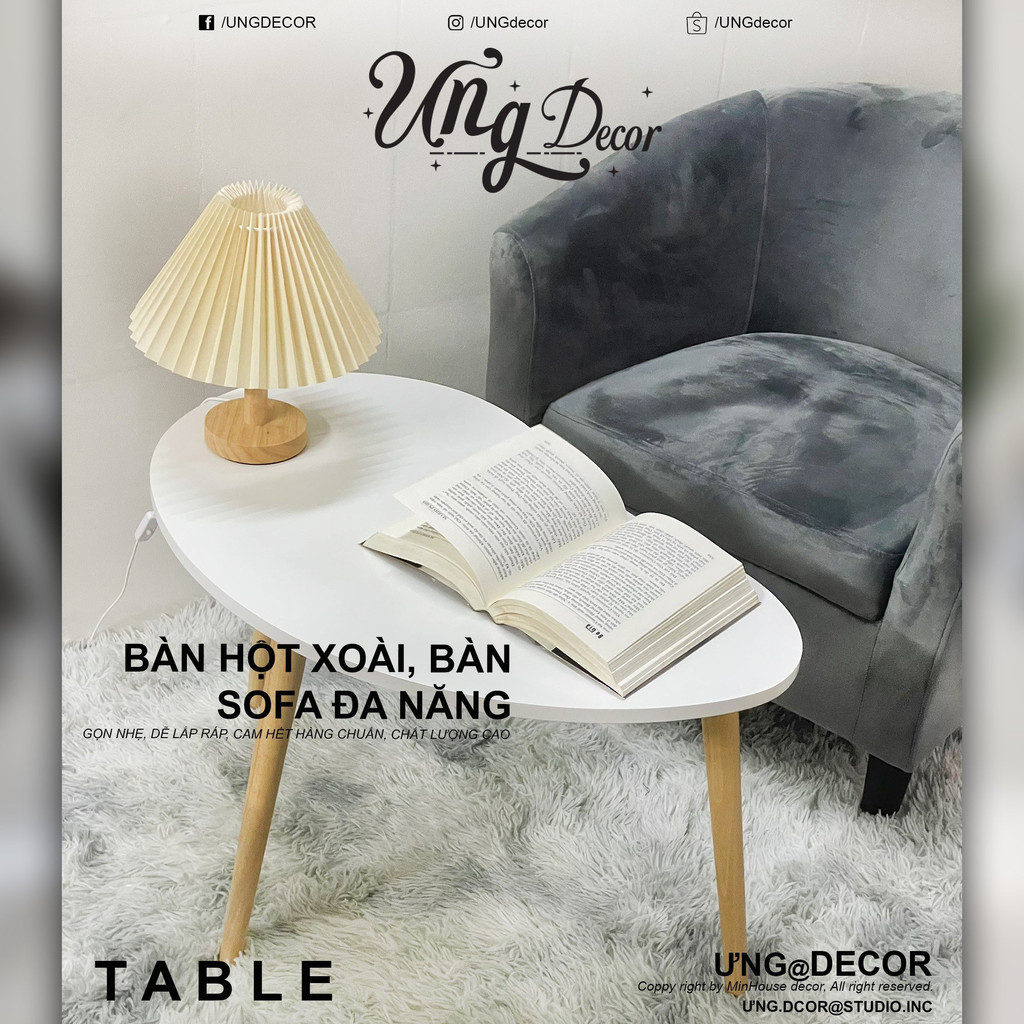 Bàn sofa hình tròn, hình chữ nhật, hình tam giác, hạt đậu, hình chữ nhật đa dạng màu sắc kích thước cho sofa