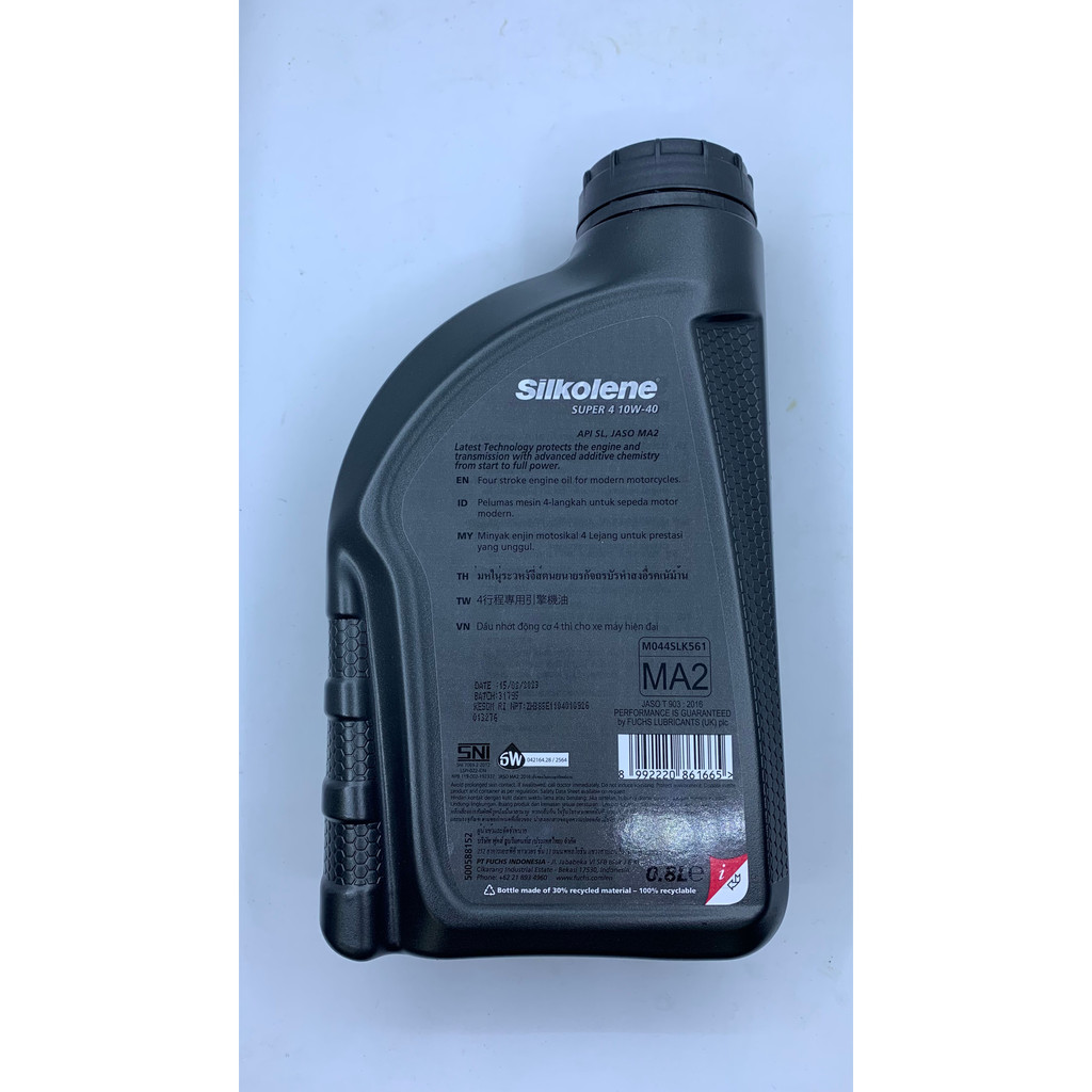 Nhớt xe số Fuchs Sikolene Super 4 10W40 API SL 800ml/1L