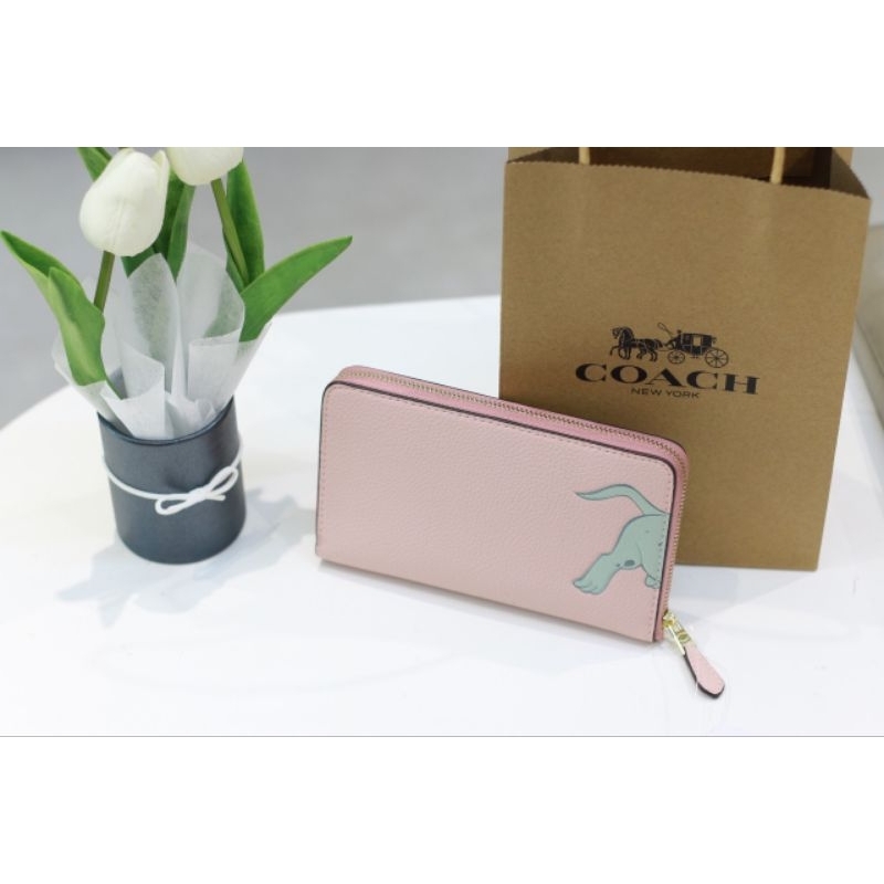 VÍ COACH DÀI Long Zip Around Wallet