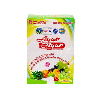 Bột rau câu/Thạch rau câu Giòn Agar Hoàng Yến hộp 10 gói
