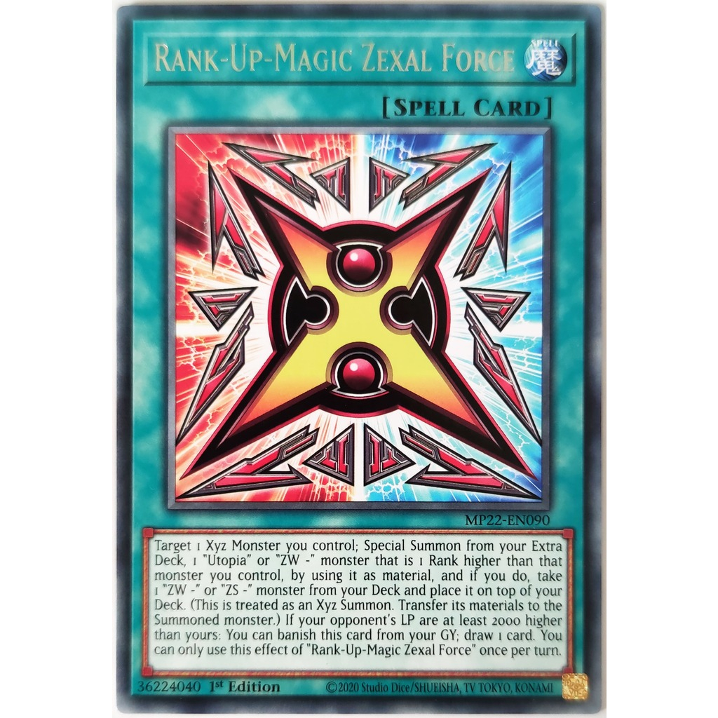 [Thẻ Yugioh] Rank-Up-Magic Zexal Force |EN| Rare