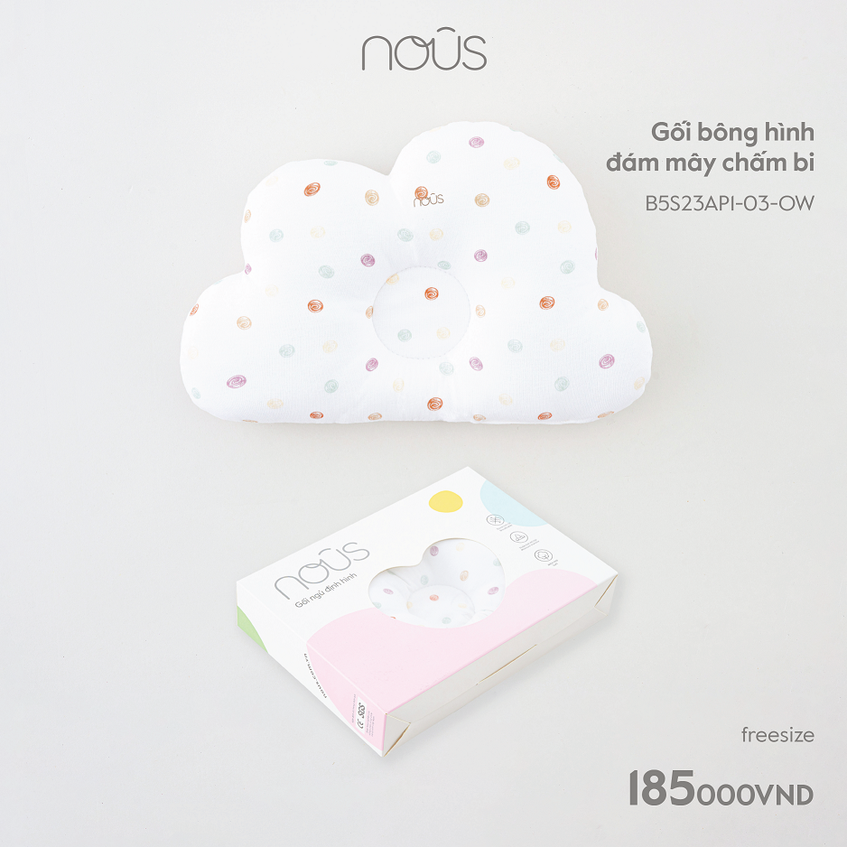 Gối Nous định hình đầu cho bé đa năng