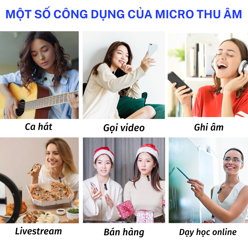 Mic Thu Âm Naomi Không Dây Cài Áo Lọc Tiếng Ồn Loại Bỏ Tạp Âm Cho Điện Thoại | BigBuy360 - bigbuy360.vn