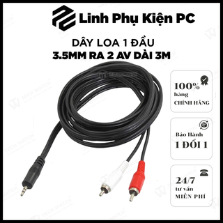 [Mã ELHACE giảm 4% đơn 300K] Dây loa 1 đầu 3.5mm ra 2 AV dài 1M5