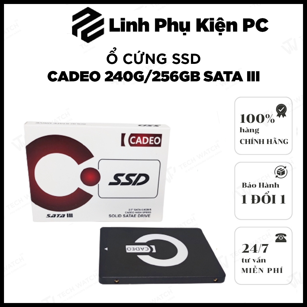 Ổ Cứng SSD CADEO 240G/256GB SATA III Hàng Chính Hãng Bảo Hành 36 Tháng