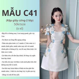 RẬP GIẤY CỨNG CẮT SẴN VÁY DÁNG A C41