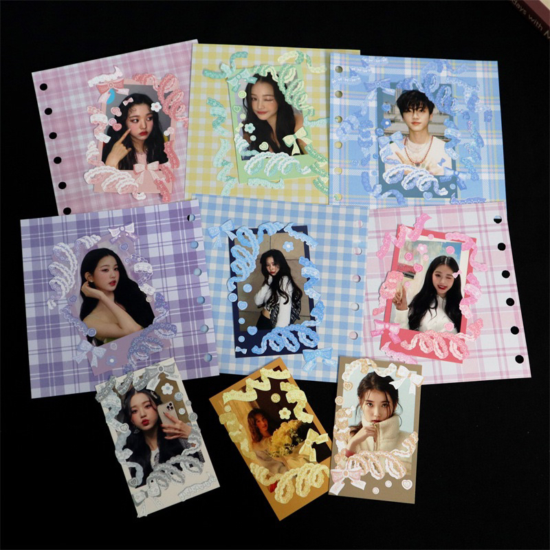 Sticker trang trí ruy băng hologram hàn quốc xinh xắn