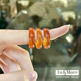 Nhẫn giả mã não đỏ may mắn
