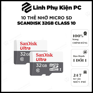 Thẻ nhớ sandisk 64GB /32Gb Dùng Cho Điện Thoại, Máy Ảnh -Thẻ Nhớ Tốc Độ Cao Class 10 Ultra 667x 100MB/s (Bảo Hành 5 năm)