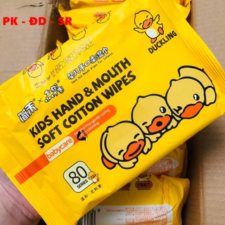 Khăn giấy ướt vịt vàng mềm mại - mịn màng - 1 gói - siêu rẻ
