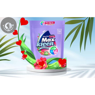 Viên Giặt Xả MaxKleen 2 Trong 1 Ngày thư thái (34 Viên/Túi)