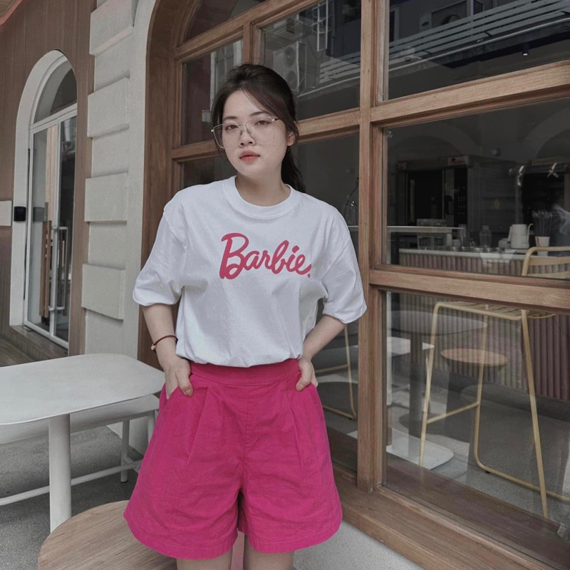Áo thun chữ Barbie - order Thái
