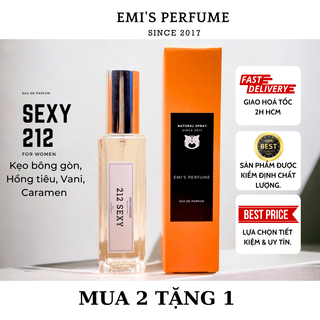 Nước Hoa SEXY 212 nữ EMI’S PERFUME. Nồng độ EDP lưu lâu.