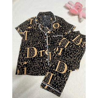 Đồ Ngủ Nữ Bộ Pijama Tay Cộc Vải Lụa Mềm