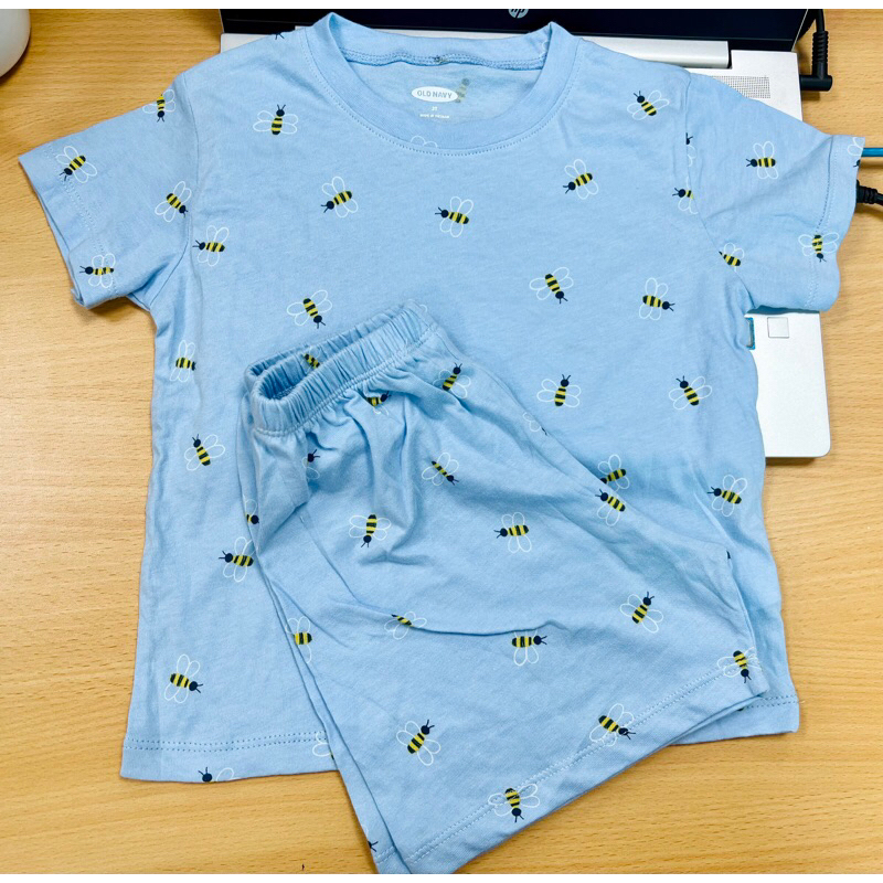 Bộ hè bé trai ong xanh old na vy cotton mềm mại sz 1-5Y