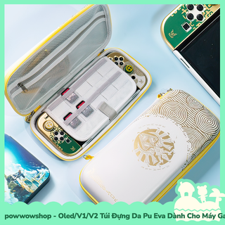 Sẵn VN - Hỏa Tốc] Oled/V1/V2 Túi Đựng Da Pu Vải Eva Dành Cho Máy Game Nintendo Switch Zelda Tears of the Kingdom