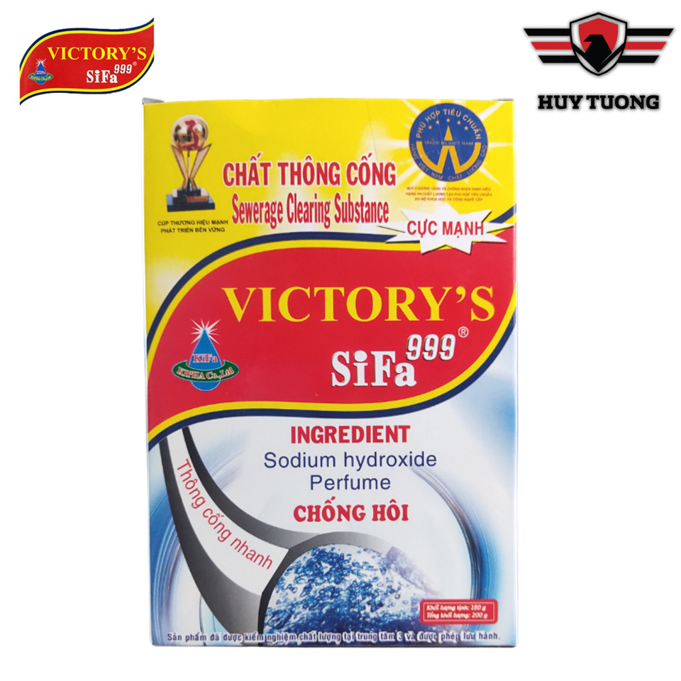 Chất thông cống HUY TUONG bột thông tắc bồn cầu, cống 200G