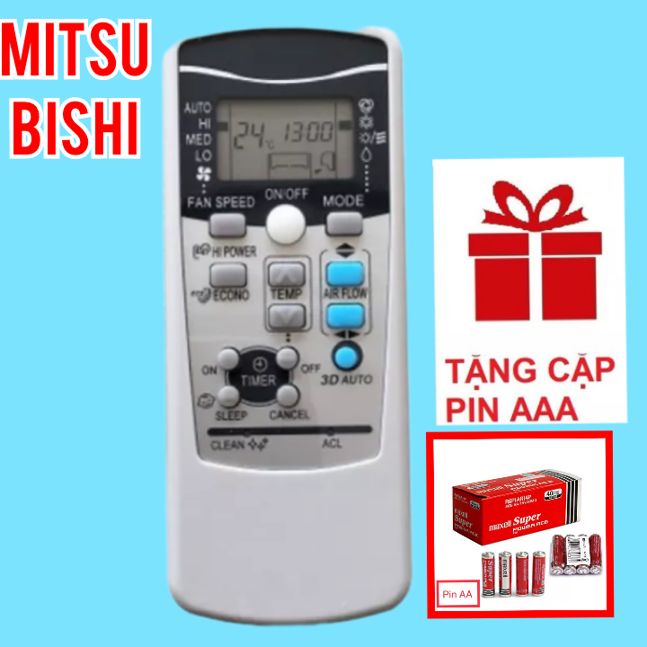 Điều khiển điều hòa MITSUBISHI HEAVY_Remote máy lạnh MITSUBISHI HEAVY