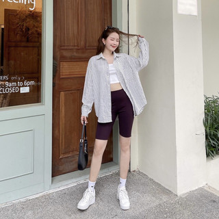 Quần biker thun gân
