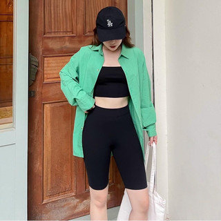 Quần biker thun gân