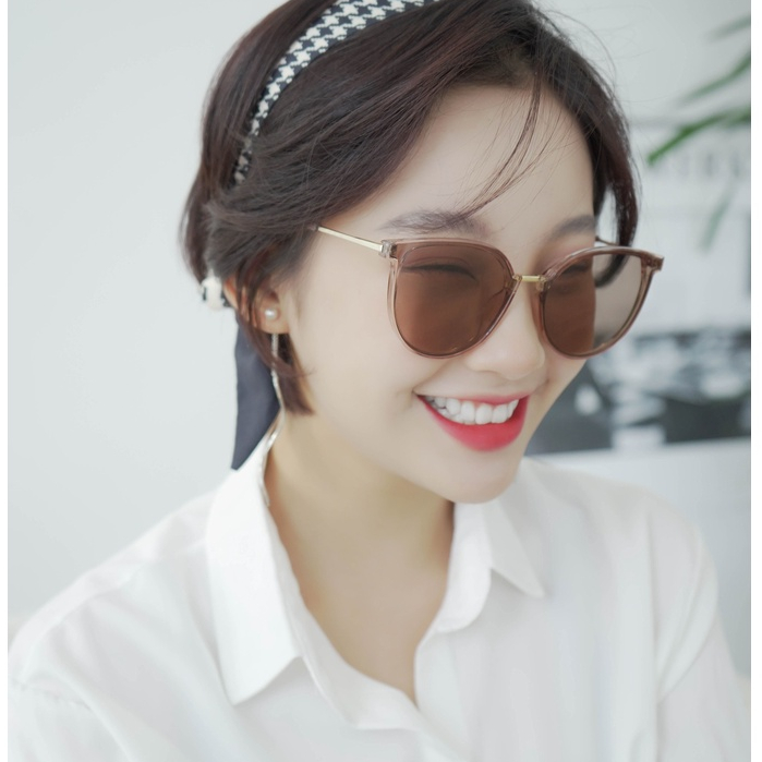 Kính mát nữ LILYEYEWEAR mắt tròn chống UV400 bảo vệ mắt đi đường đi du lịch thiết kế thời trang 5021