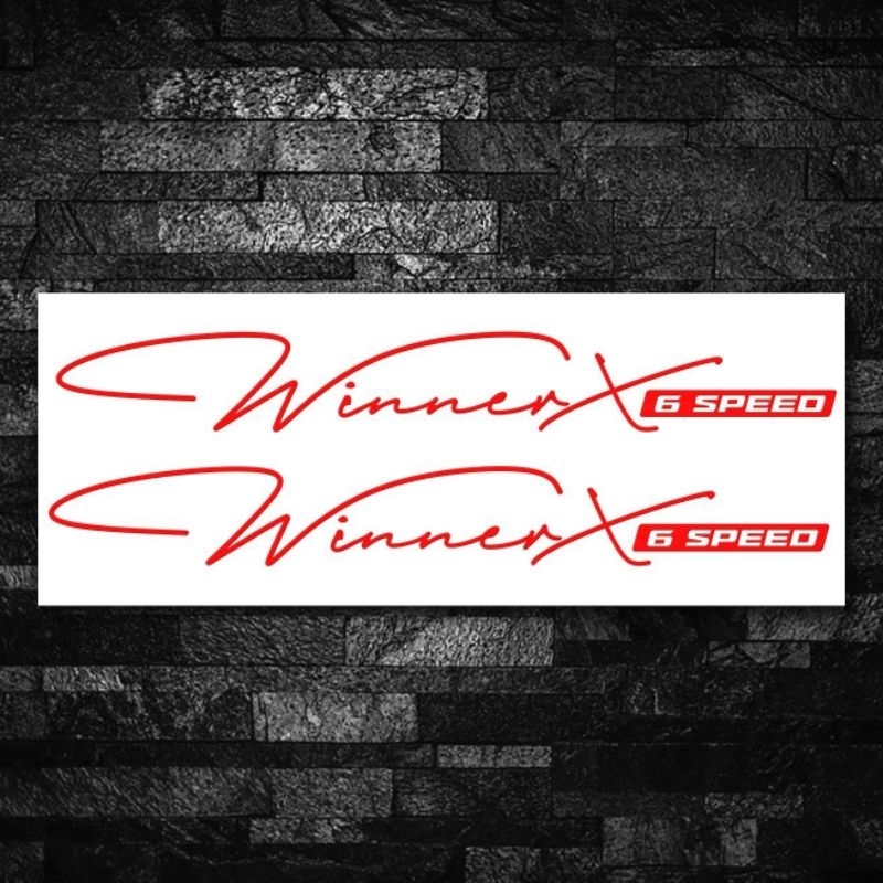 2 CHIẾC DECAL TEM TRANG TRÍ DÁN XE MÁY HONDA WINNER X-V3 PHONG CÁCH THỂ THAO