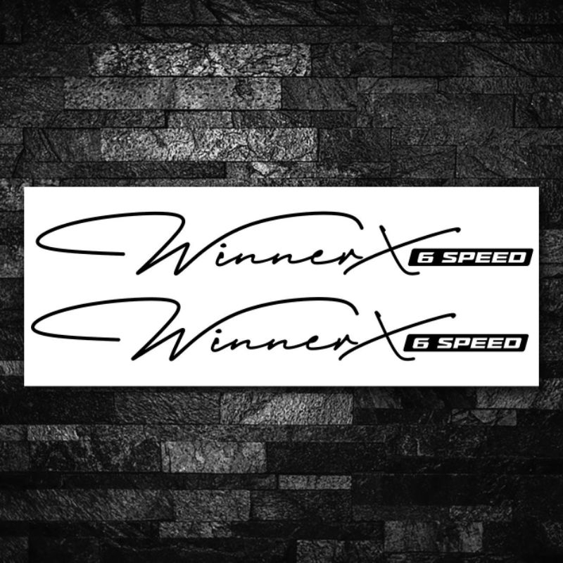 2 CHIẾC DECAL TEM TRANG TRÍ DÁN XE MÁY HONDA WINNER X-V3 PHONG CÁCH THỂ THAO
