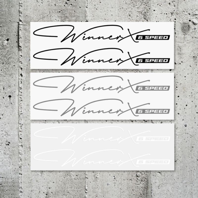 2 CHIẾC DECAL TEM TRANG TRÍ DÁN XE MÁY HONDA WINNER X-V3 PHONG CÁCH THỂ THAO