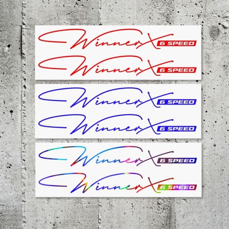 2 CHIẾC DECAL TEM TRANG TRÍ DÁN XE MÁY HONDA WINNER X-V3 PHONG CÁCH THỂ THAO