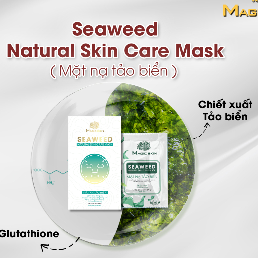 Mặt nạ tảo biển seaweed magic skin natural skin care mask