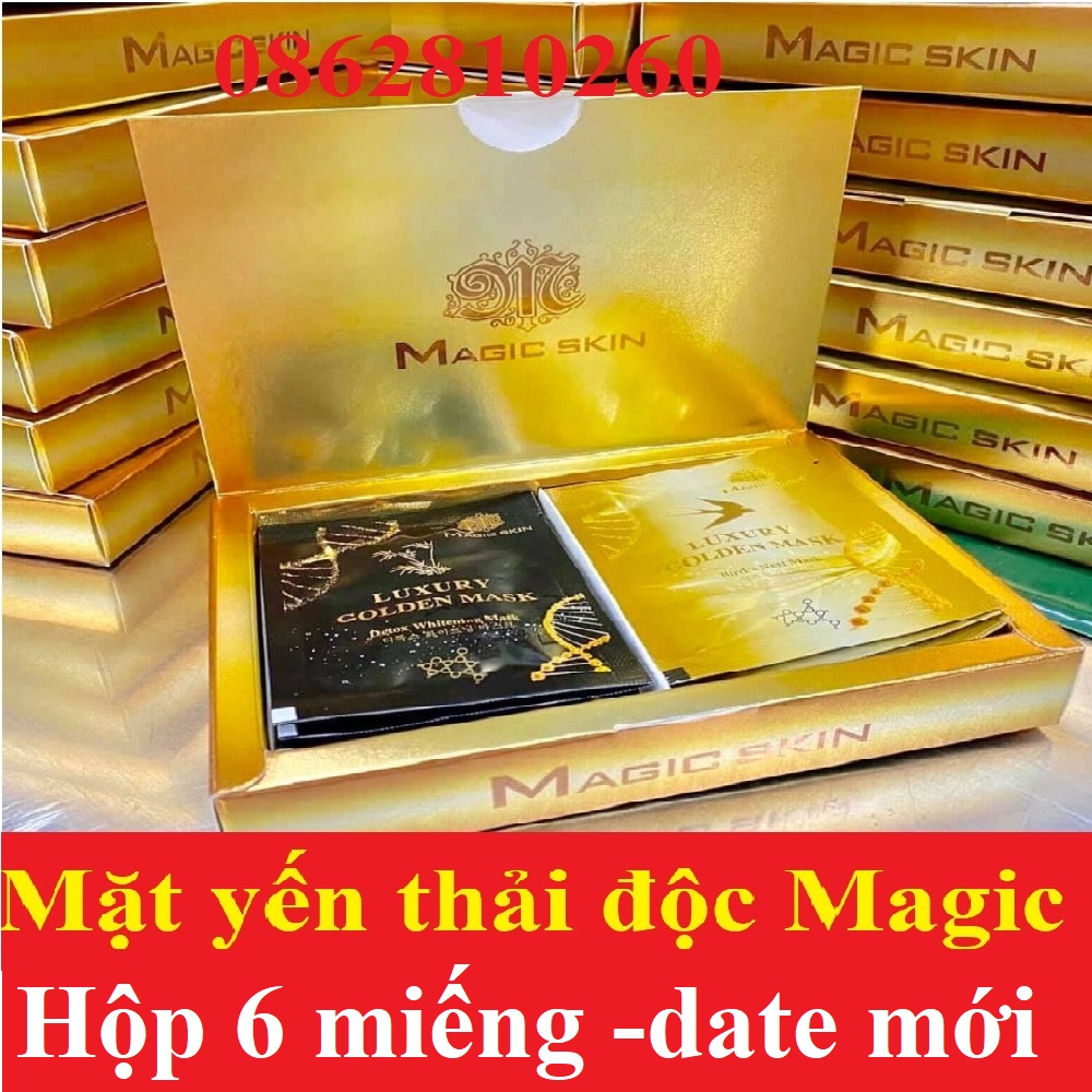 MẶT NẠ THẢI ĐỘC HÚT CHÌ LUXURY GOLDEN MASK - Ủ YẾN THẢI ĐỘC MAGIC SKIN MAGICSKIN