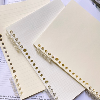 Ruột sổ còng giấy refill line/caro/dot grid A5-20 lỗ 60 tờ (80gsm)