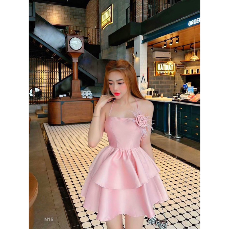 ĐẦM TAPTA HOA CÓ MÚT LÓT GAID000253