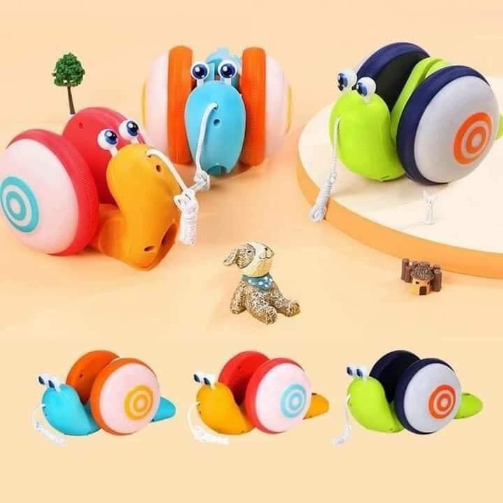 Đồ Chơi Ốc Sên Có Dây Kéo Có Nhạc Và Có Đèn Cho Bé Yêu