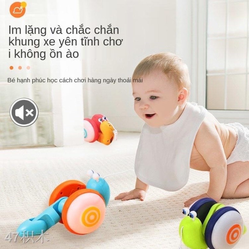 Đồ Chơi Ốc Sên Có Dây Kéo Có Nhạc Và Có Đèn Cho Bé Yêu