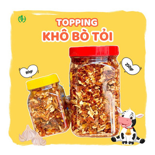 Khô bò tỏi thơm giòn 80gr 250gr Mạnh Hùng