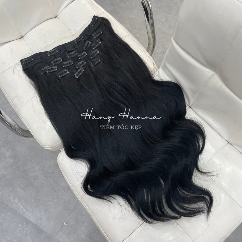 Tóc Kẹp 6 Mảnh HANNA Sóng Lơi 50cm - Tóc Kẹp 6 Phím