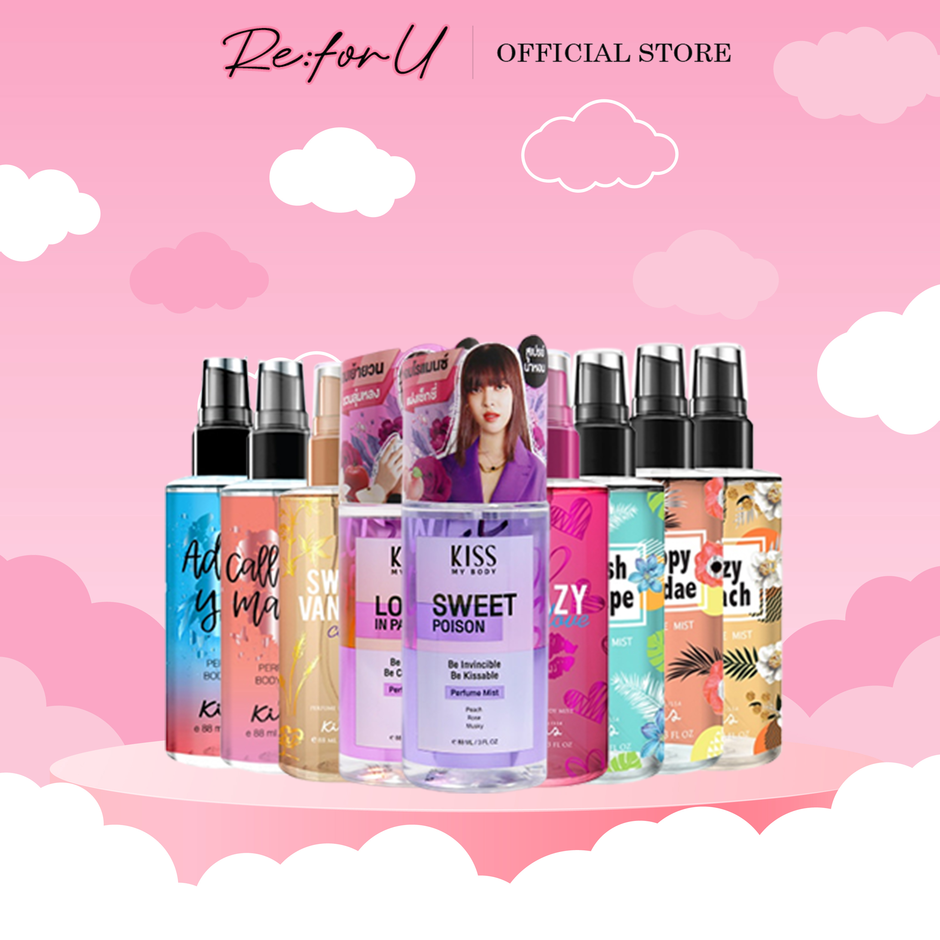 Xịt Thơm Toàn Thân Hương Nước Hoa Malissa Kiss Body Mist