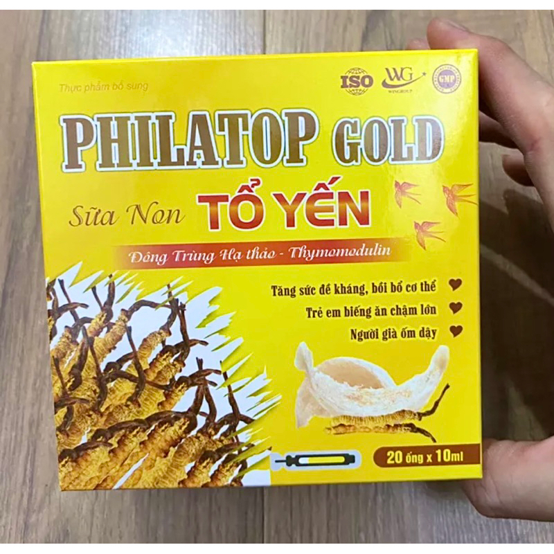 PHILATOP TỔ YẾN HỖ TRỢ BỒI BỔ SỨC KHỎE , ĂN NGON TIÊU HOÁ KHOẺ ( 20ống x10ml)
